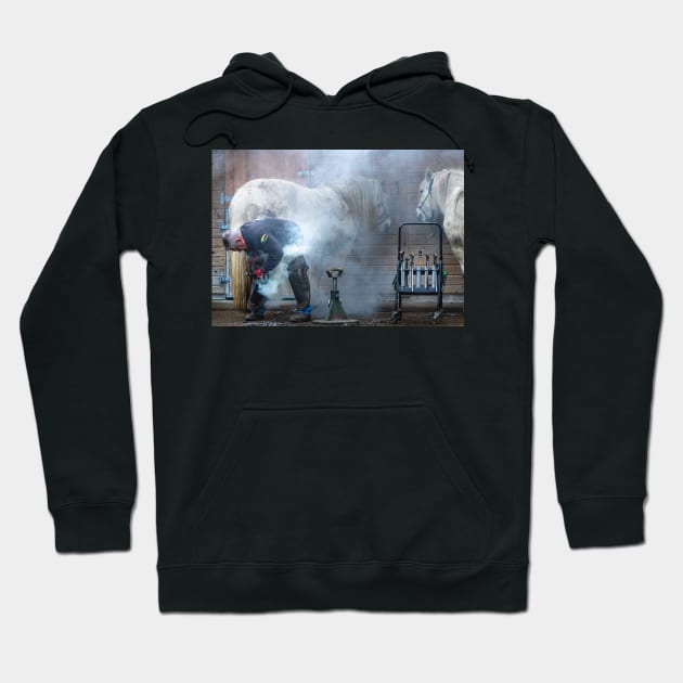 A horse farrier and a scottish pony Hoodie by BnB Store